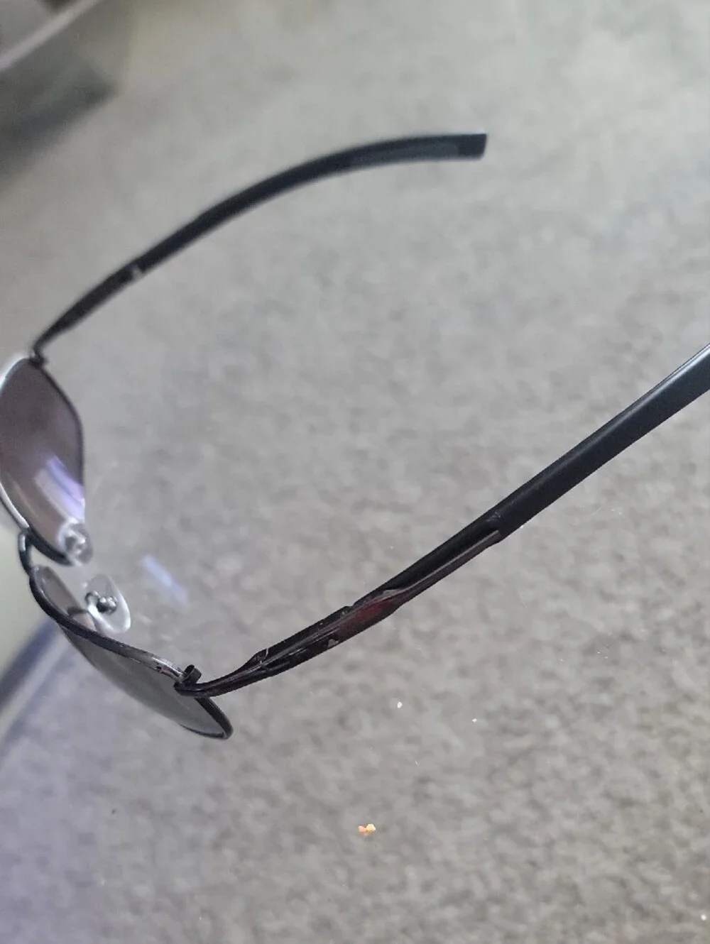 Slim Metal Frame Sunglasses - Smoke Lenses